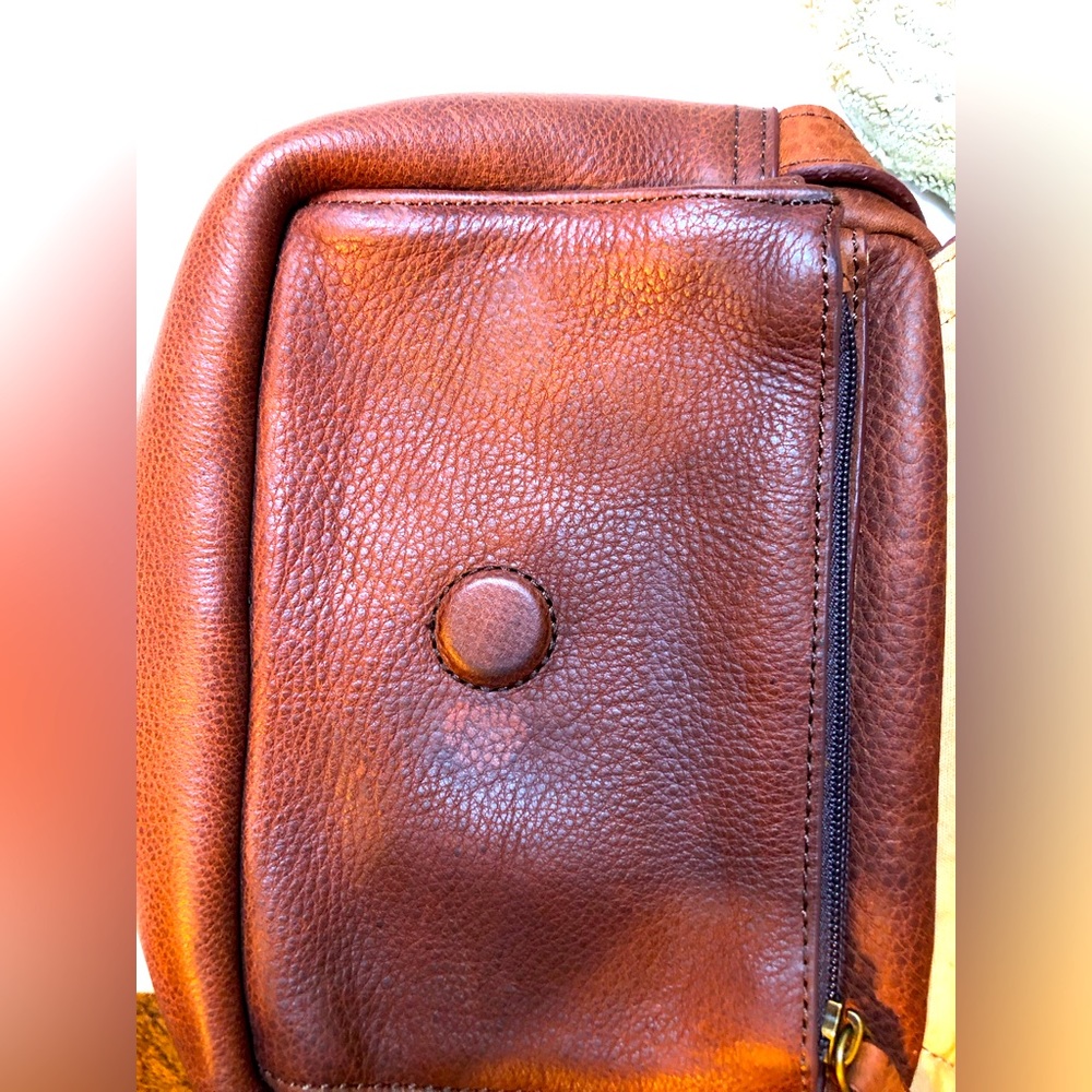 Duluth Trading Co. Brown Leather Crossbody Bag - Picture 8 of 15